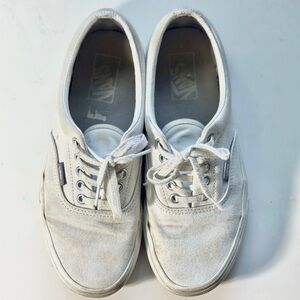 Vans Women's White Canvas Sneakers